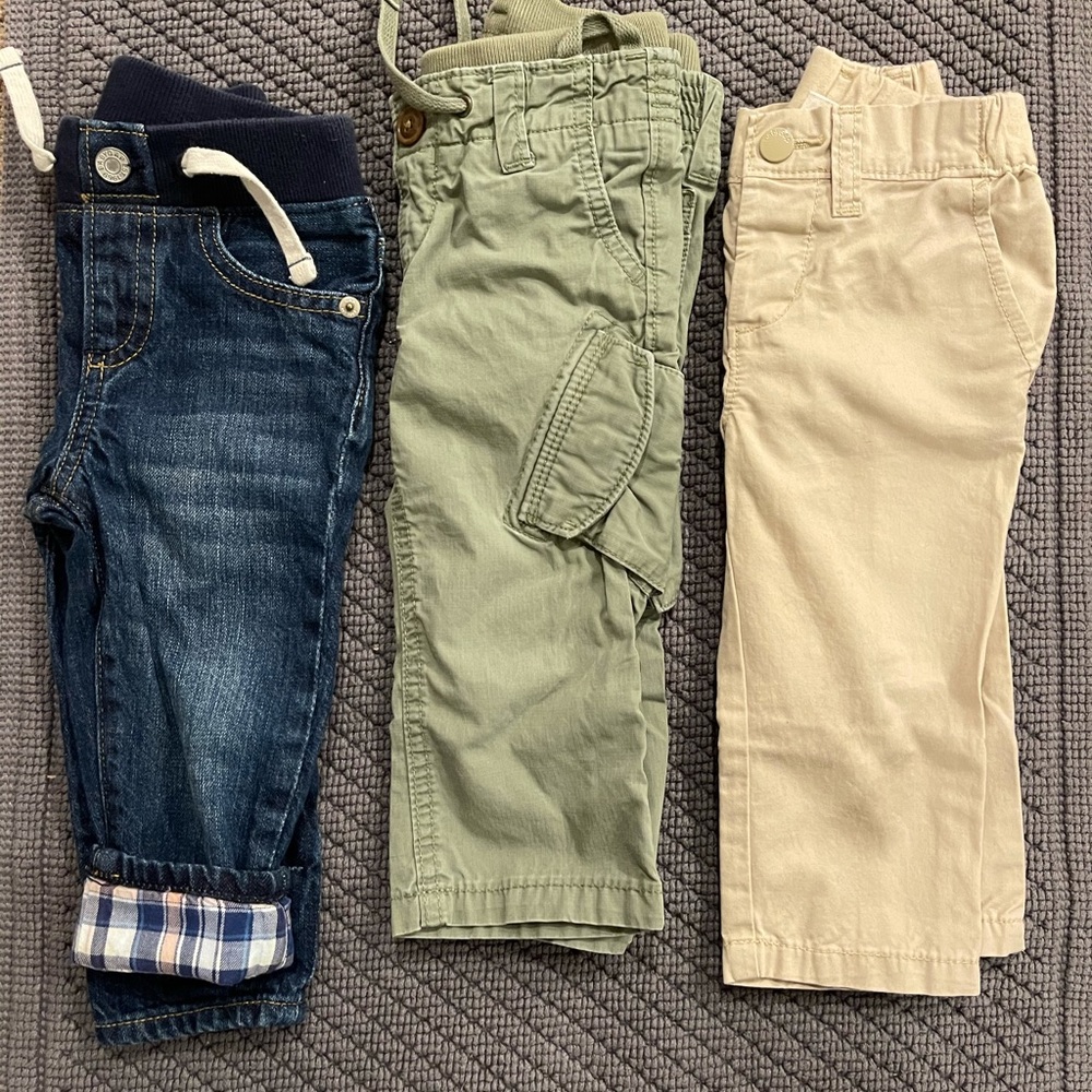 3 pairs of BabyGAP pants
